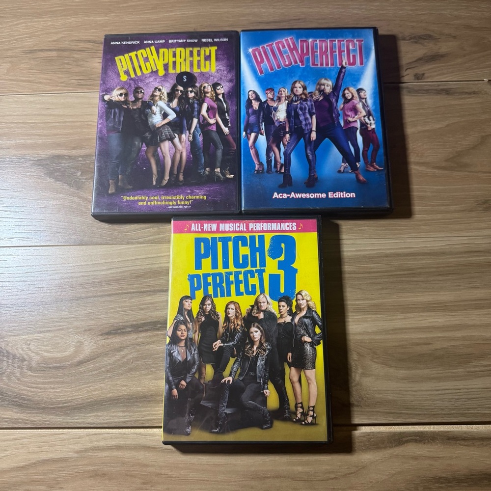 Pitch Perfect DVD Bundle Lot of 3 - Includes Pitch Perfect & Pitch Perfect 3
